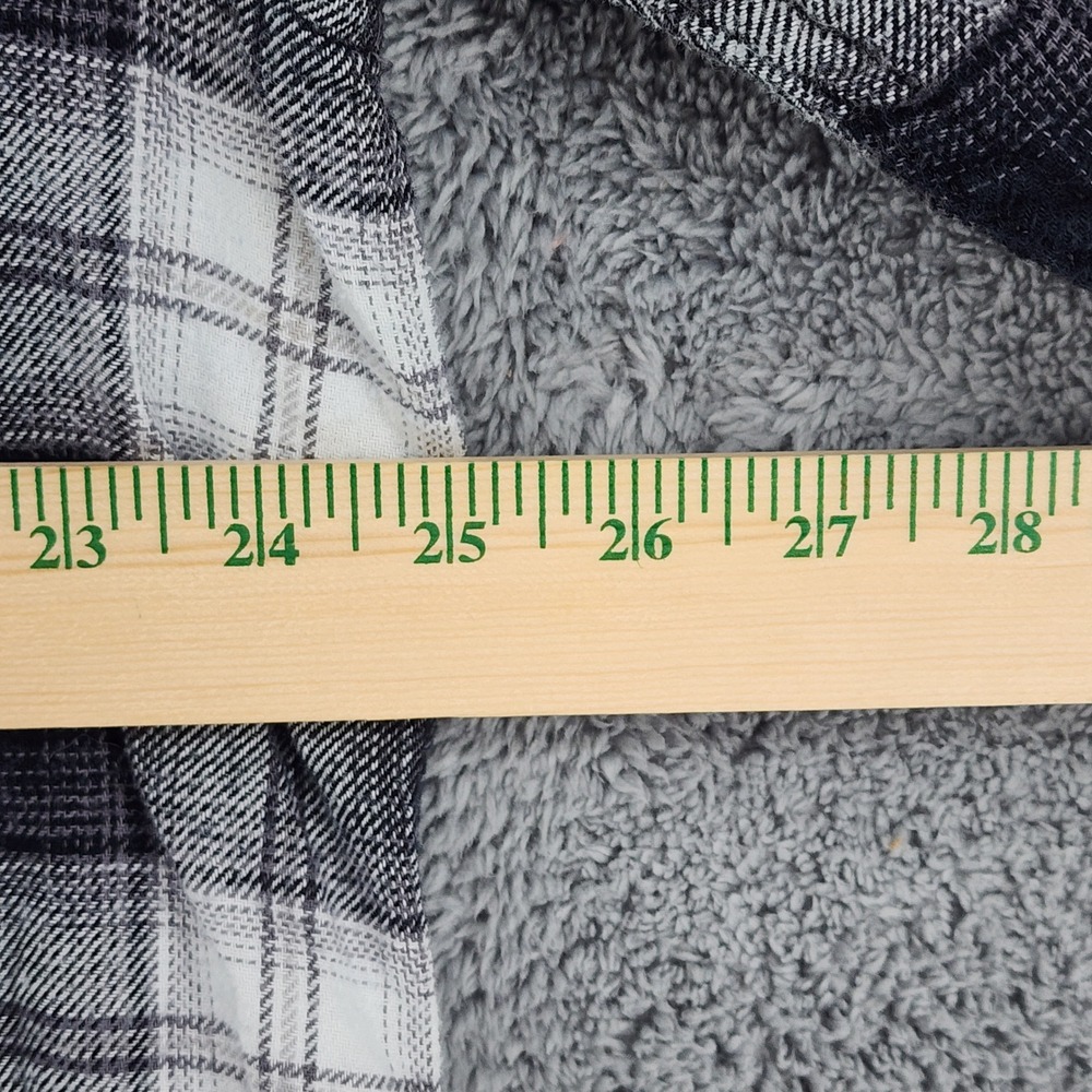 Woolrich Shirt Mens XXL‎ Black Gray Buffalo Plaid Ultimate Flannel Dual Pockets - Picture 5 of 10
